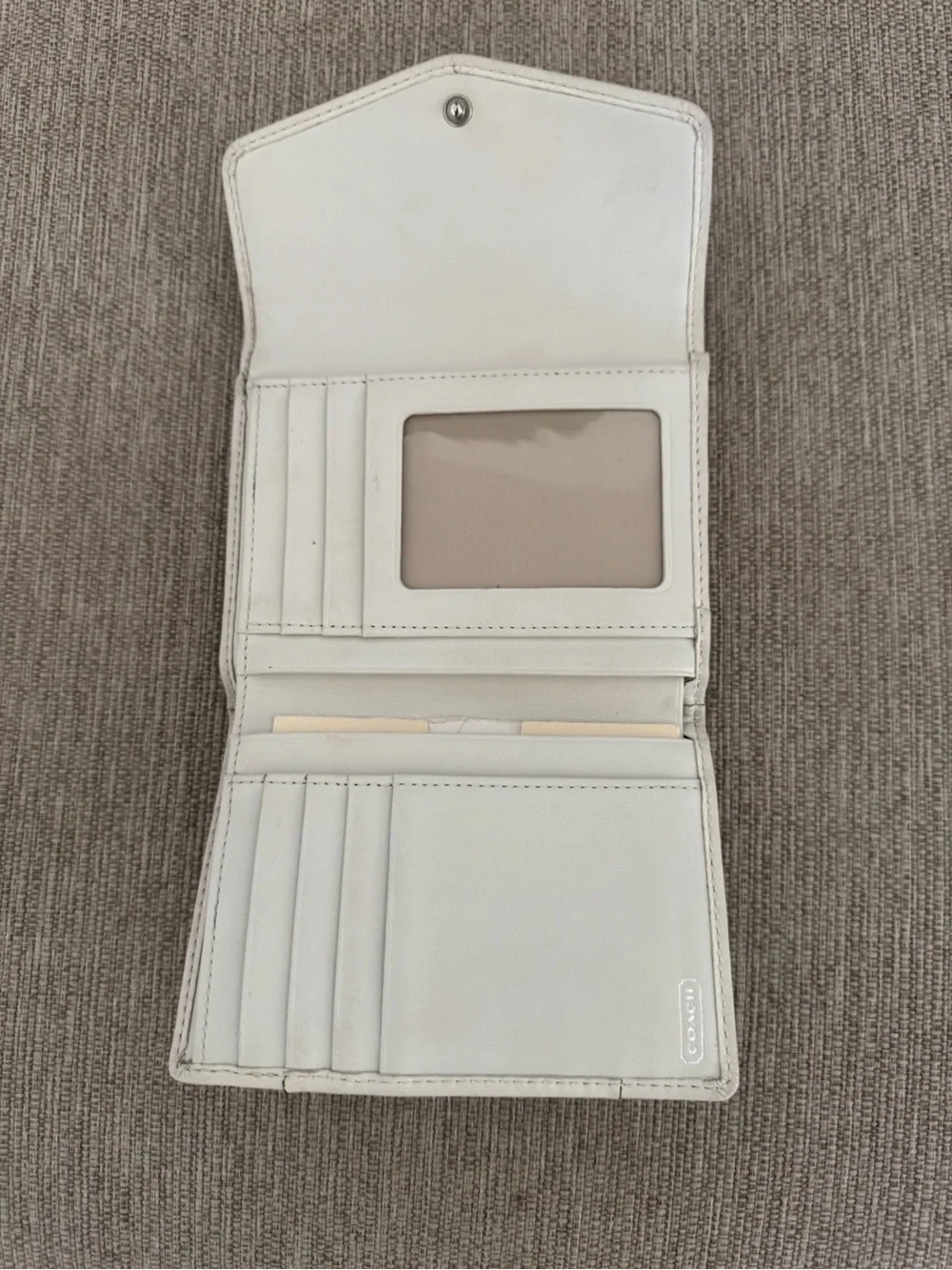 Coach White Madison Wallet
